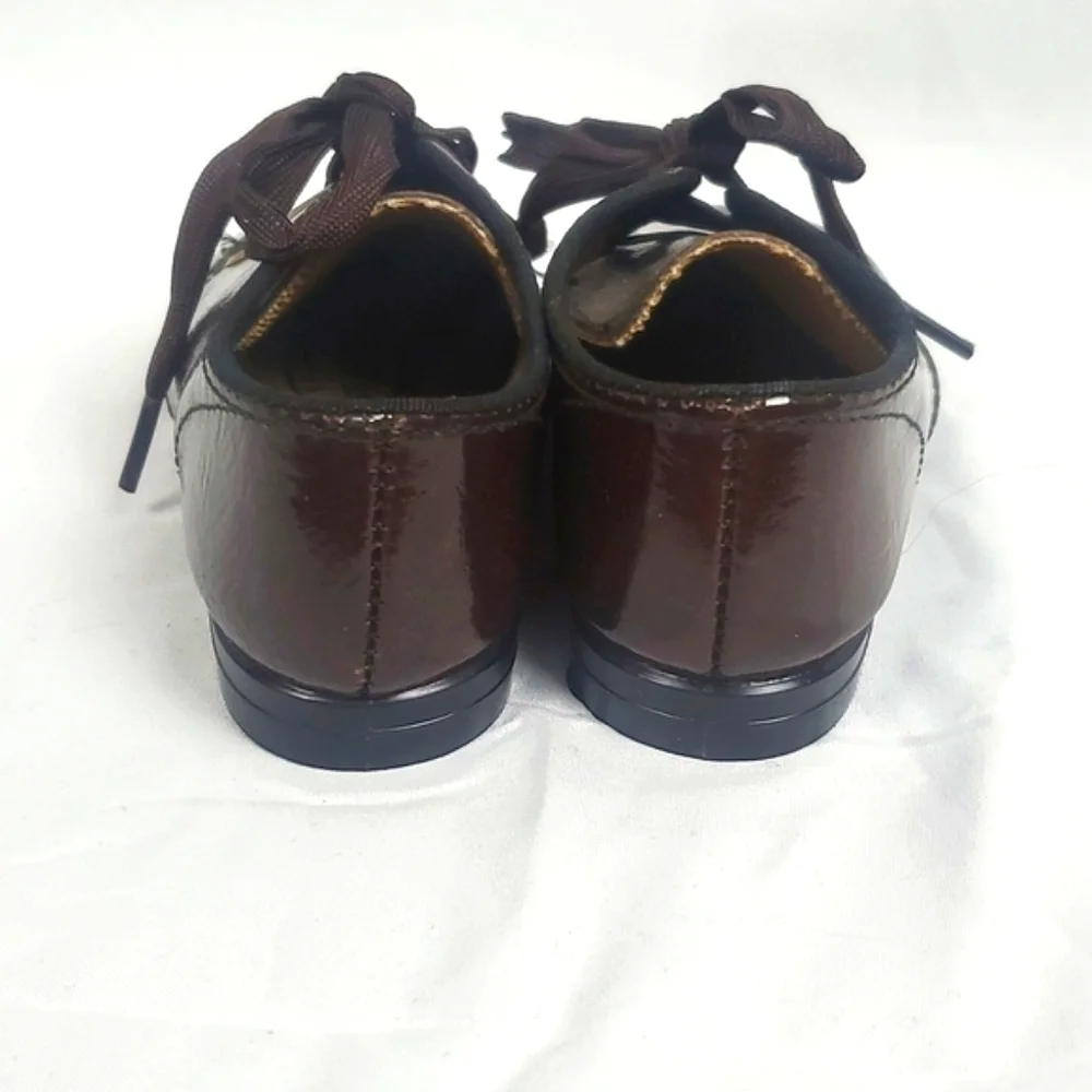 Vintage Patent Brown Cottagecore Toddler‎ Shoes